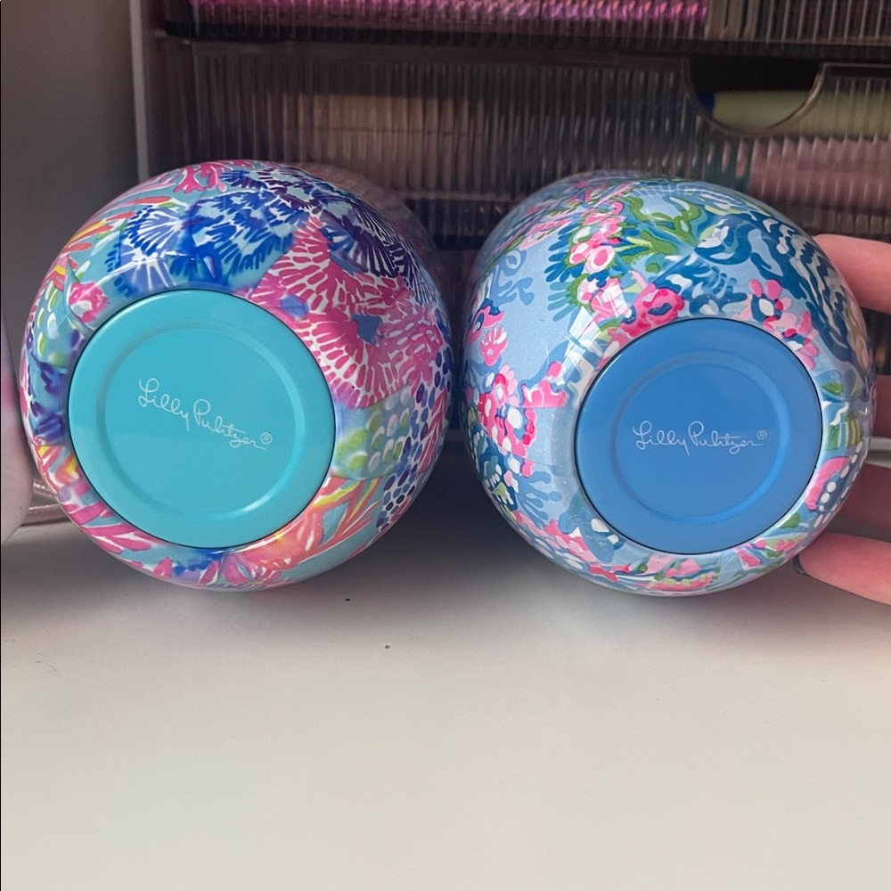 Lilly Pulitzer Wine Tumblers 🍷💞💙 - Picture 2 of 8